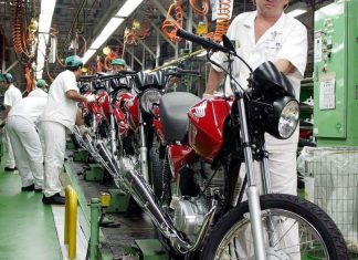 Produção de motos no PIM cresce 10,6% em 2026